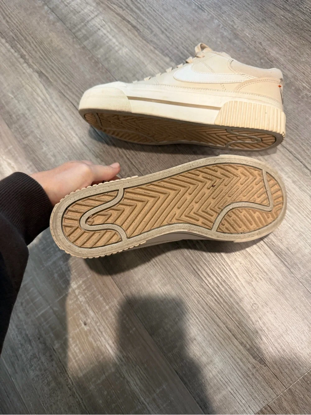 Nike Women’s Court Legacy Lift Beige Platform Sneaker